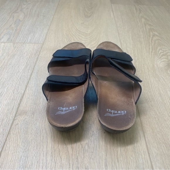 Dansko Vienna black leather sandals orthopedic - Picture 3 of 6